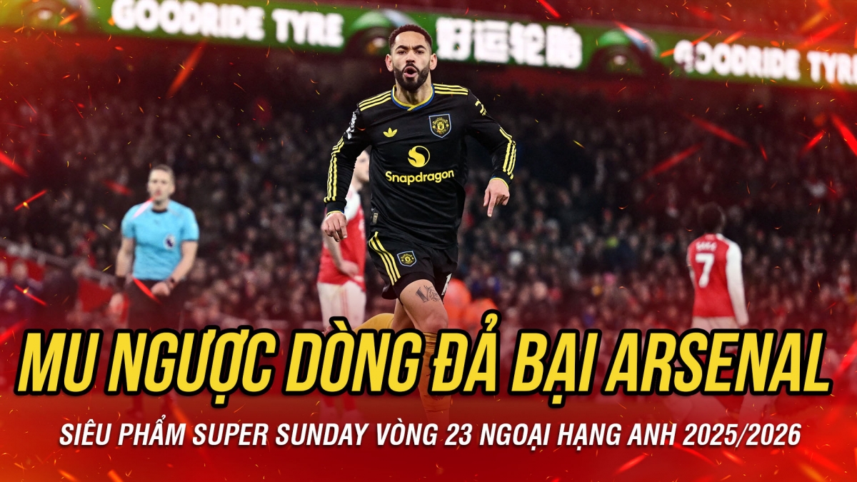 Kết quả bóng đá vòng 23 Ngoại hạng Anh rạng sáng 26/1: MU đả bại Arsenal